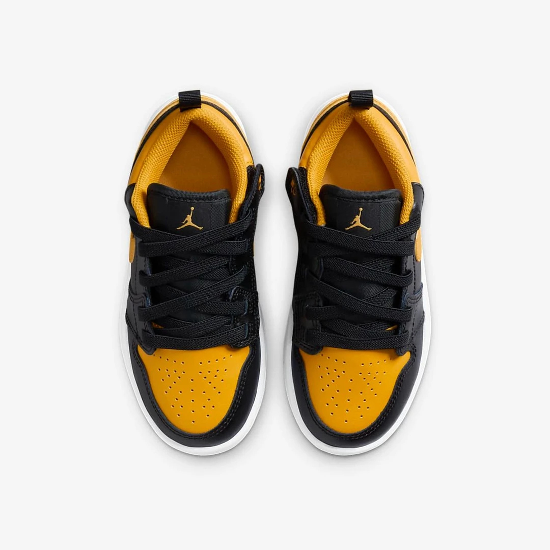 NIKE/耐克舒适百搭耐磨防滑儿童篮球鞋黑黄色中小童+DR9748-072