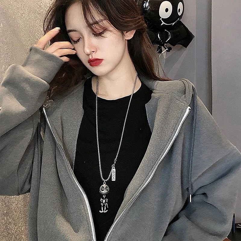 合金吊坠 潮牌ins百搭项链挂件男女街头hiphop吊坠嘻哈长款毛衣链