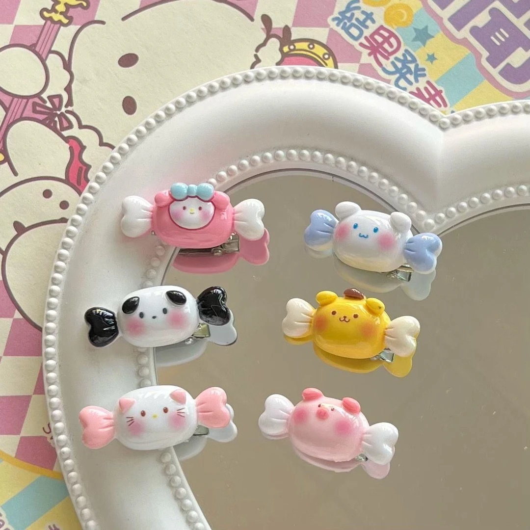 可爱腮红三丽鸥糖果发夹ins甜美可爱少女心迷你日系卡通头饰儿童