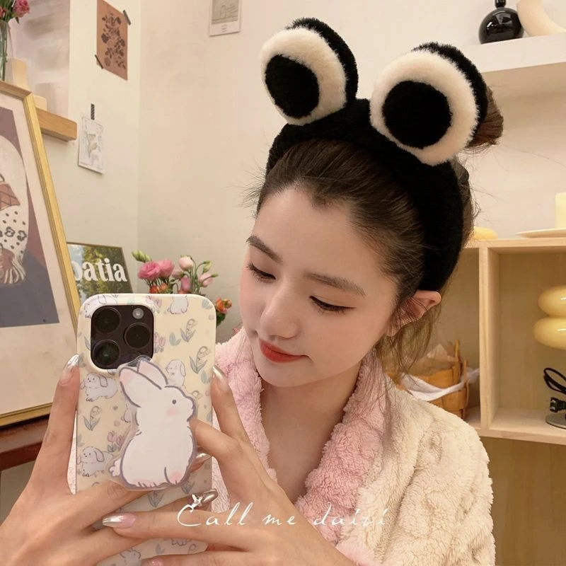 韩国网红可爱青蛙洗脸发箍女ins头箍小清新减龄头饰发卡儿童发带