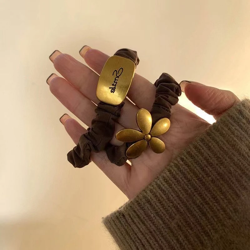 韩国风小香风头绳小肠圈复古高级感头绳简约气质时尚可爱百搭