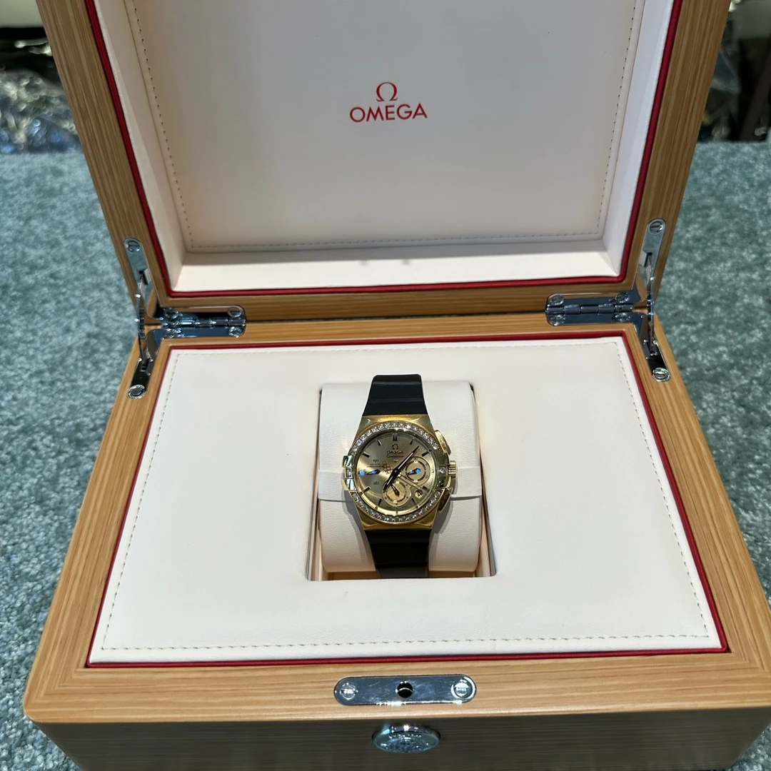 99新 Omega/欧米茄 欧米茄金盘 单表 自动机械 18k黄金 35毫米