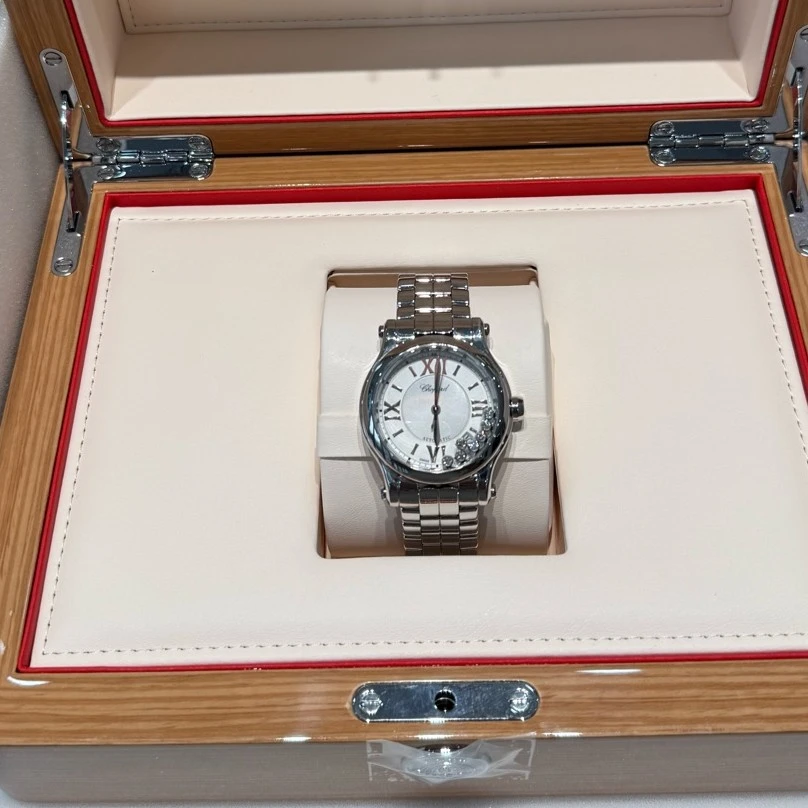 99新 Chopard/萧邦 萧邦白盘7钻精钢 36