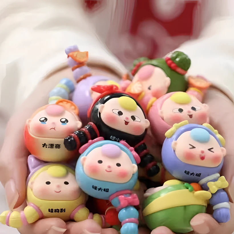 【老粉专拍-2】娃三岁-娃三妹贴贴乐系列冰箱贴盲盒