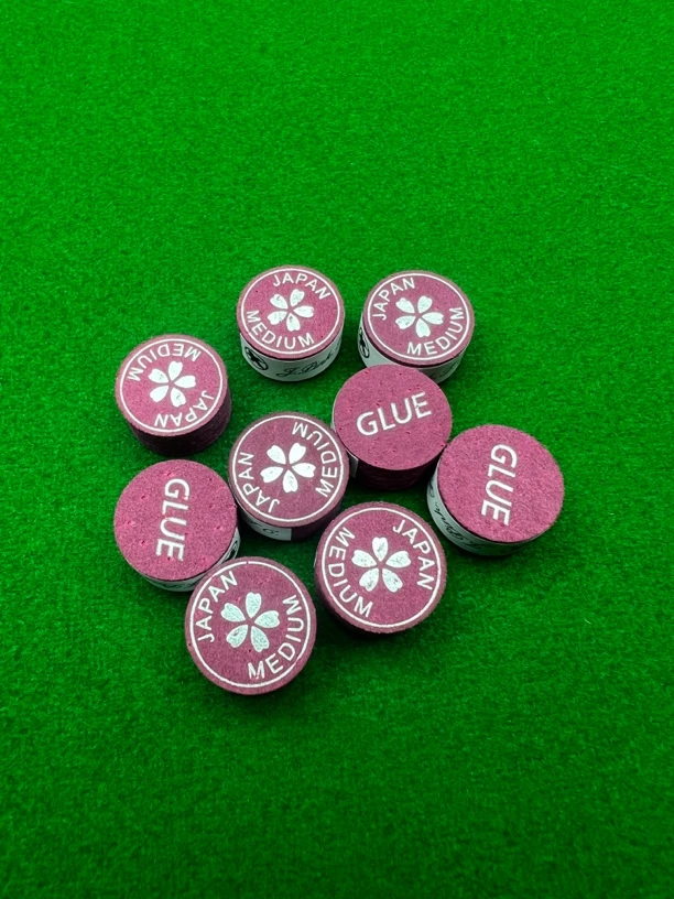 樱花皮头大头杆小头杆斯诺克 杆九球杆皮头 14mm11mm