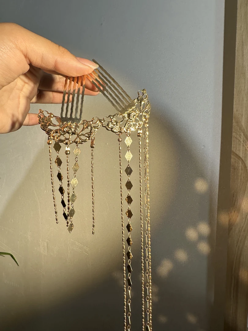原创（金陵）流苏掩鬓汉服配饰古风配饰