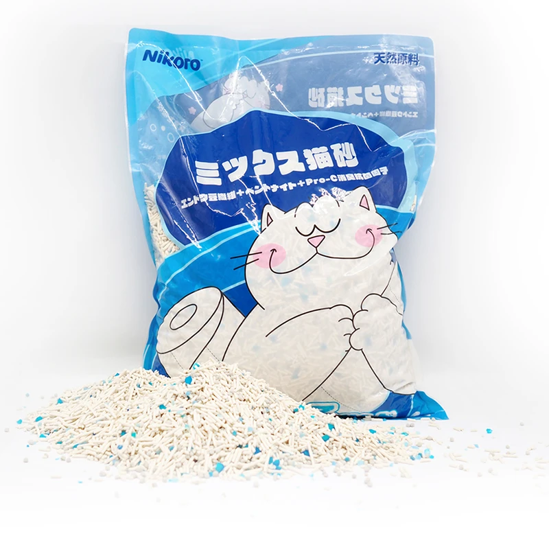Nikoro妮可露混合型猫砂混合除臭豆腐膨润土无尘抑菌天然砂高品质