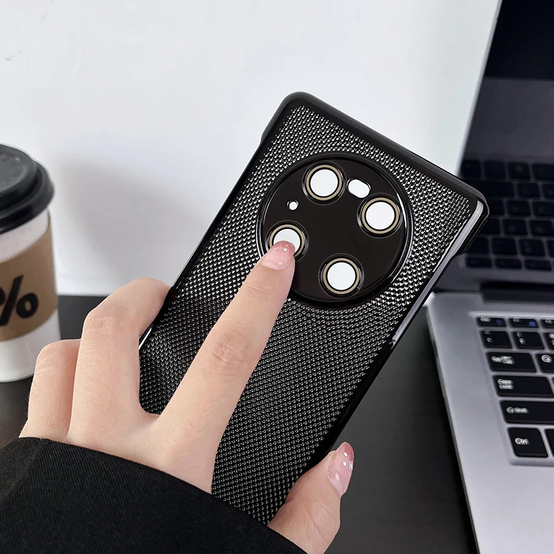 适用华为Mate40Pro手机壳新款mate60pro散热电镀mate60超薄创意ma