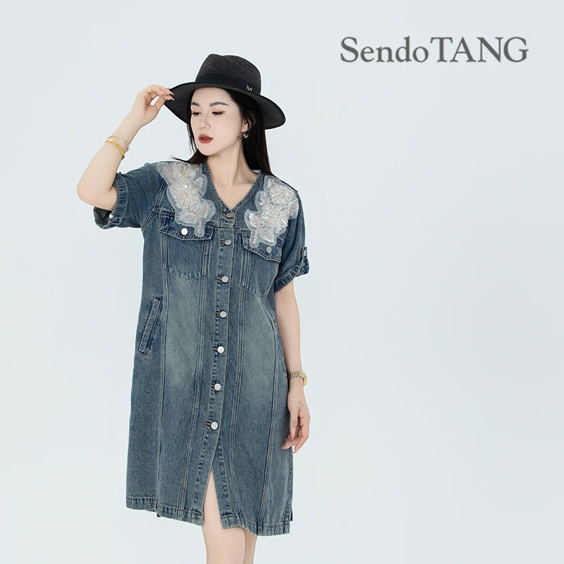 【北岛之恋】胖多家女装气质时尚轻奢设计感宽松显瘦开衫连衣裙