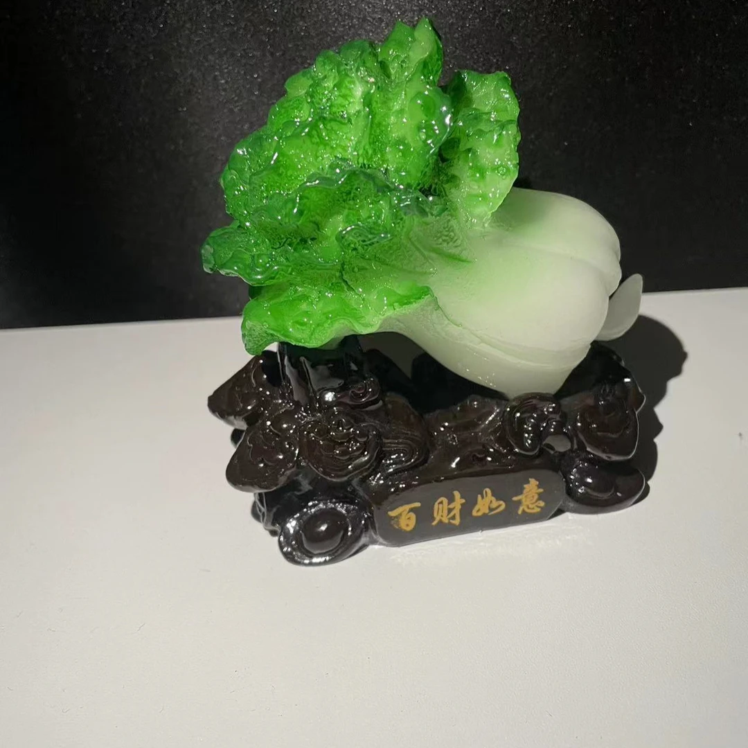 玉白菜新中式装饰小摆件
