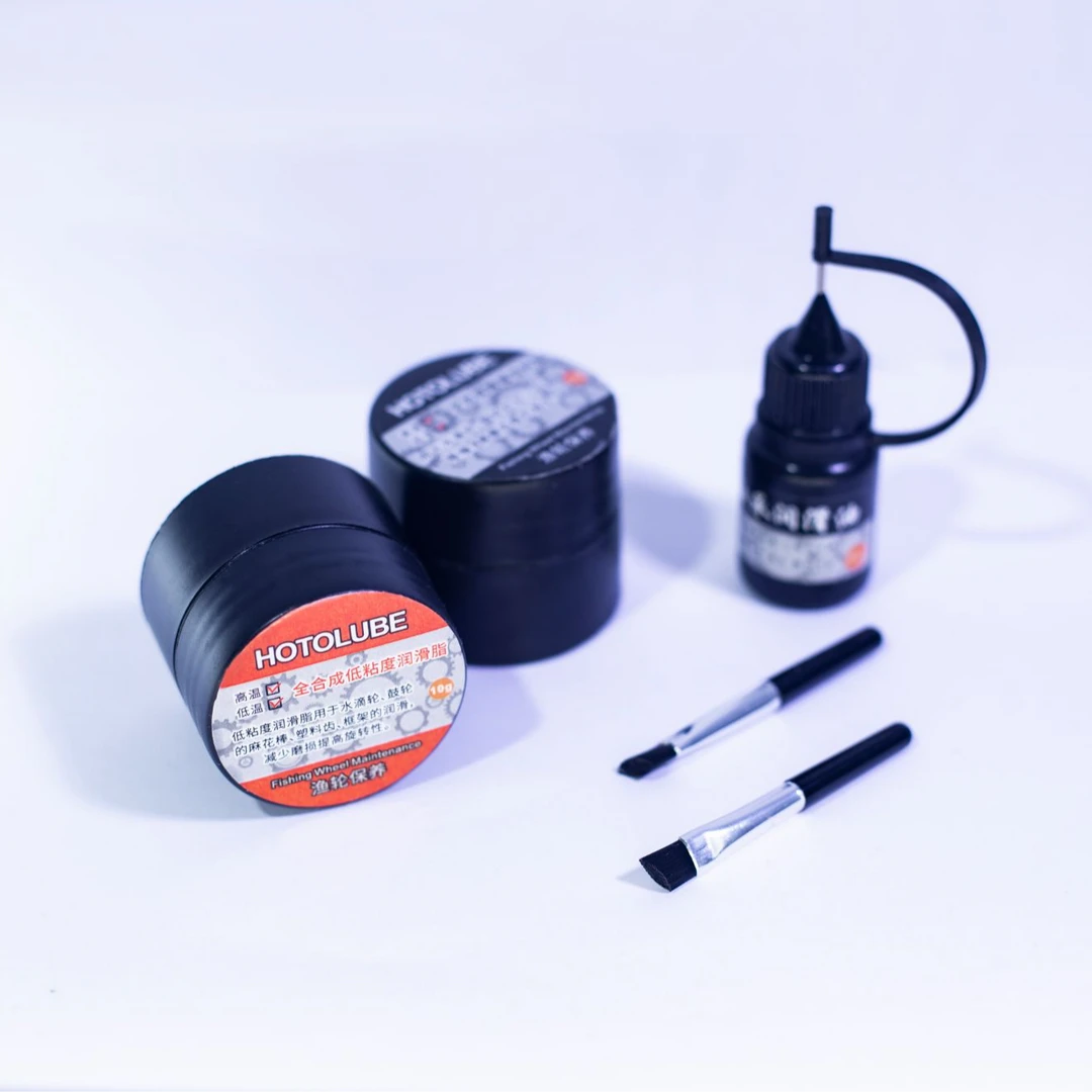 路亚渔轮保养虎头分装油脂大小齿轮降噪脂水滴轮纺车轮轴承润滑脂