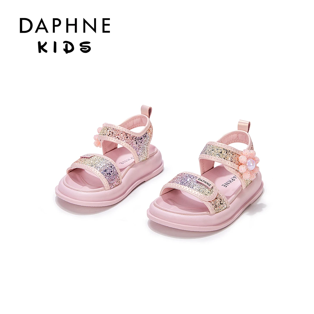达芙妮Daphne儿童2024年公主鞋夏季新款沙滩儿童运动凉鞋