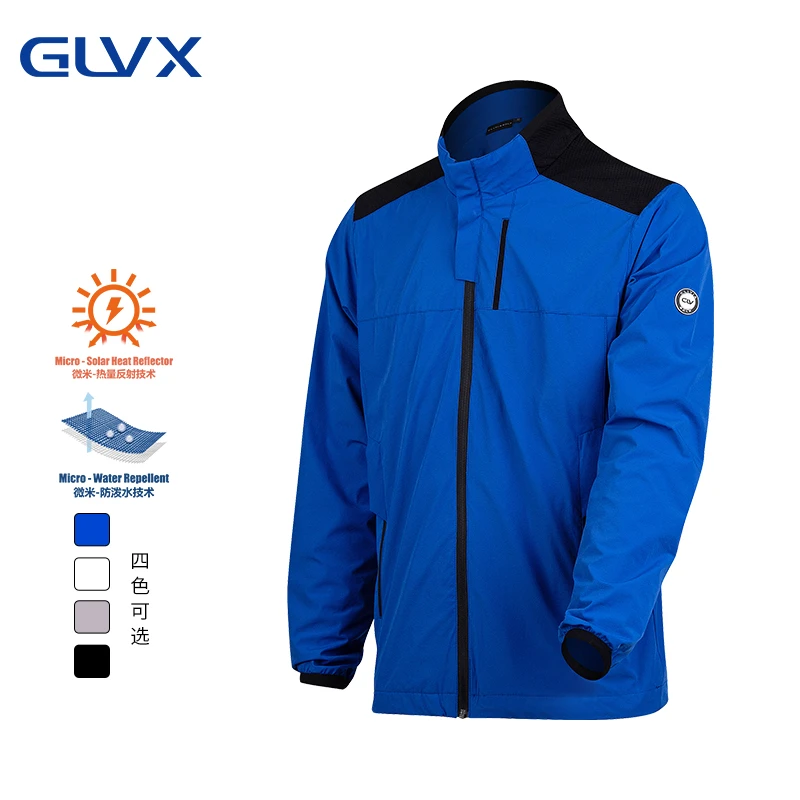 GLVX高尔夫服装男装衣服外套男秋冬舒适运动球衣运动弹力上衣
