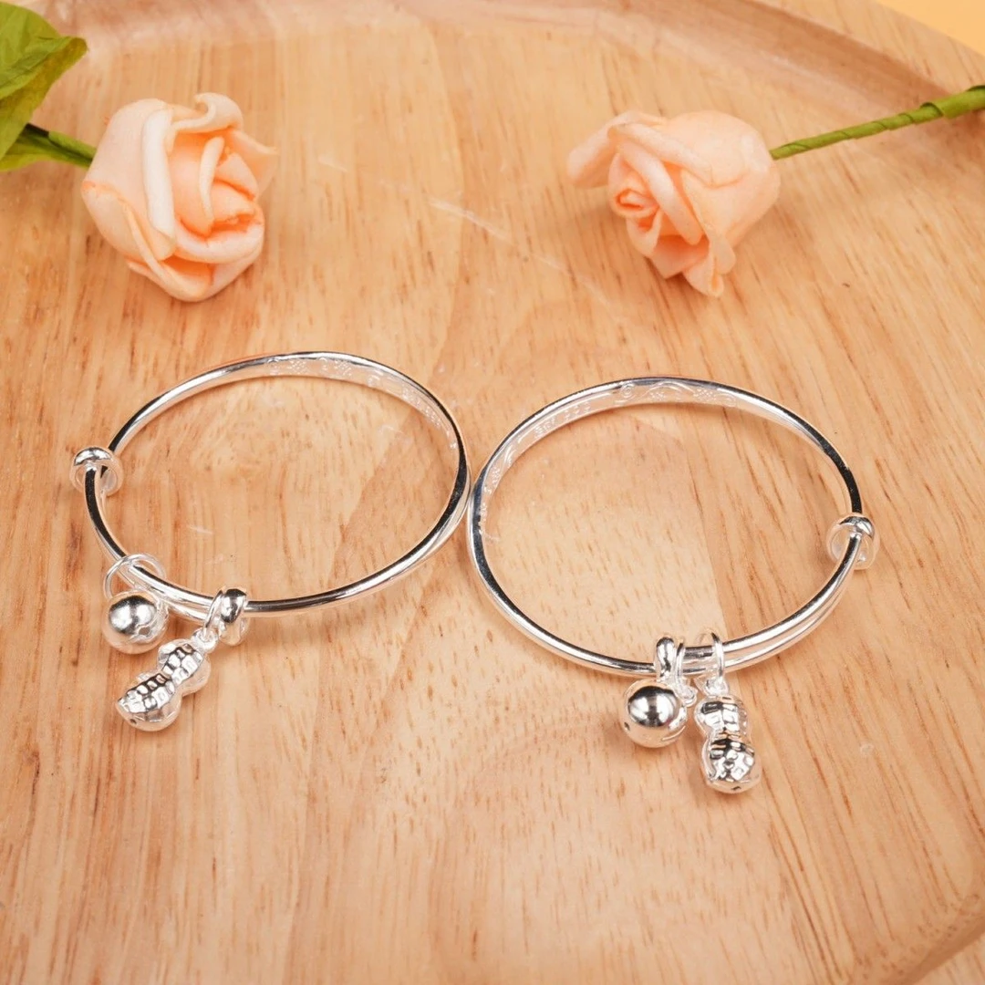 云银雪山 足银手镯 YHB498【好事发生宝宝手镯】足银999手镯20g±1g