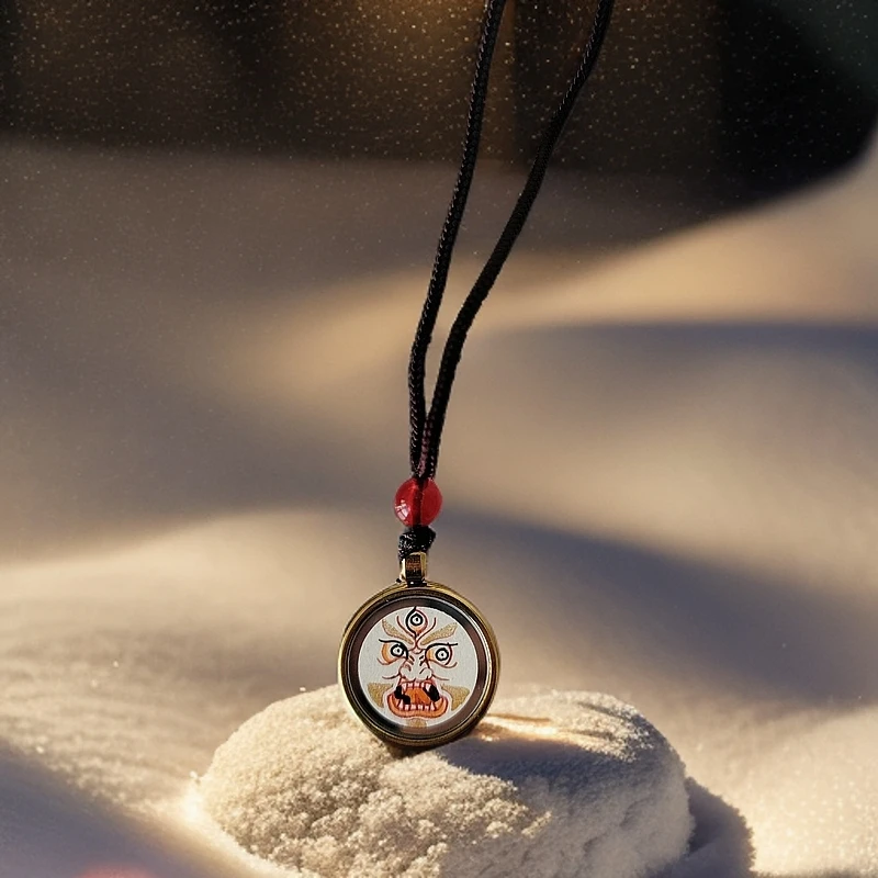 云银雪山 合金吊坠 云银雪山  LSC118【白财神】吊坠