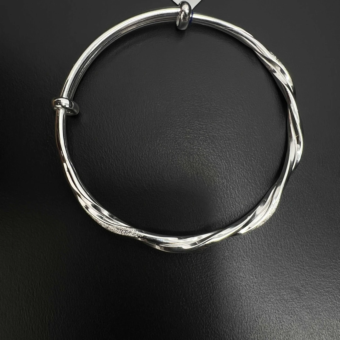 云银雪山 足银手镯 QHA08【仙谤】足银999.9时尚手镯15.5g±1g