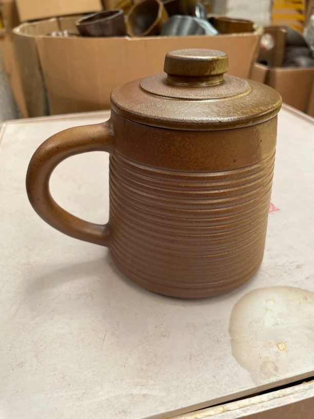 马克杯大容量柴烧儒陶