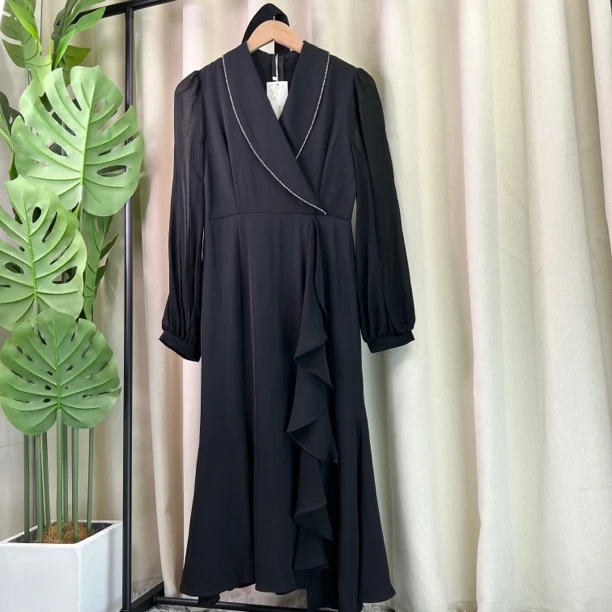 8162品牌撤柜女装时尚轻奢法式设计师显瘦气质连衣裙