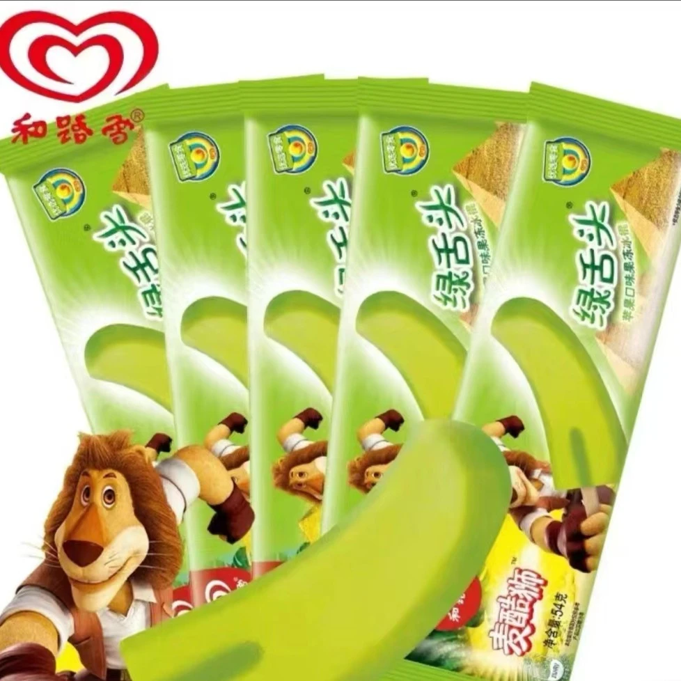 （1支）和路雪绿舌头苹果口味果冻冰棍