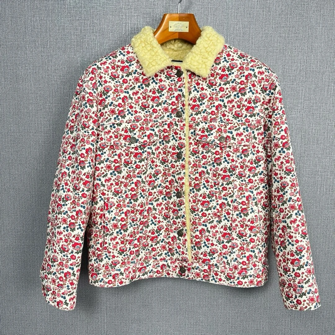 古驰Gucci【99新】碎花外套40码时尚印花长袖满印休闲