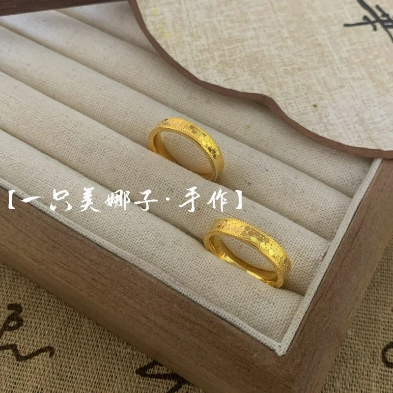 铜合金戒指 MEINAZI/美娜子 |龙鳞戒指 镭射工艺 时尚2024新款101