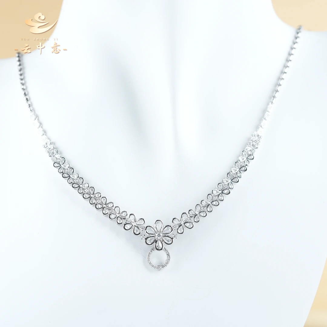 【云中意】-18K金 花千骨钻石百搭链