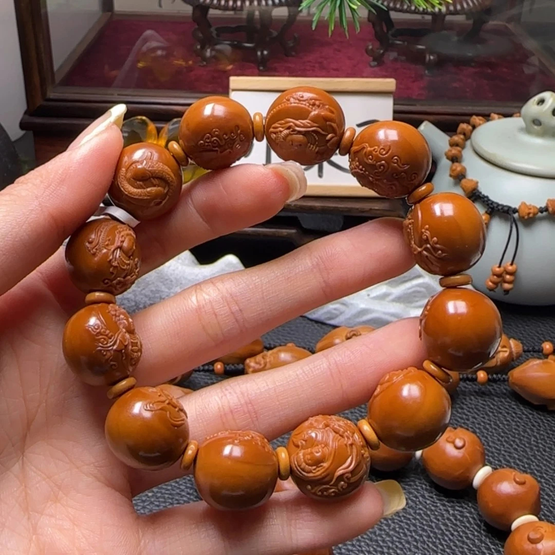【闪购商品】橄榄核手串小籽正圆观音