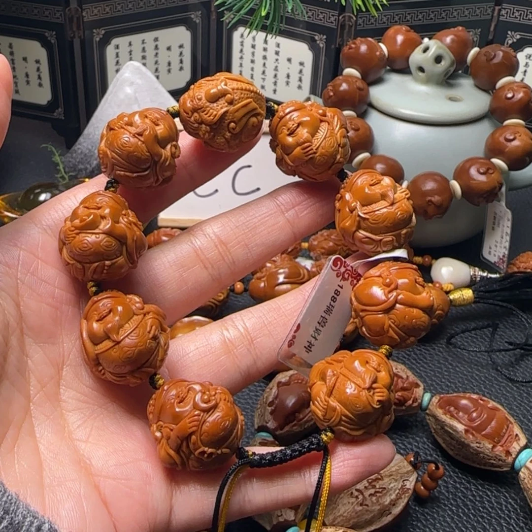 【闪购商品】橄榄核手串瑞兽财神