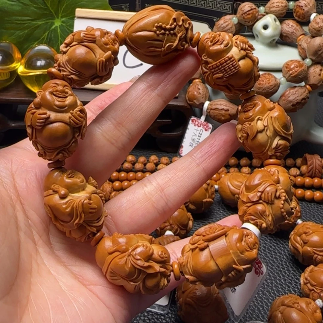 【闪购商品】橄榄核手串八宝弥勒