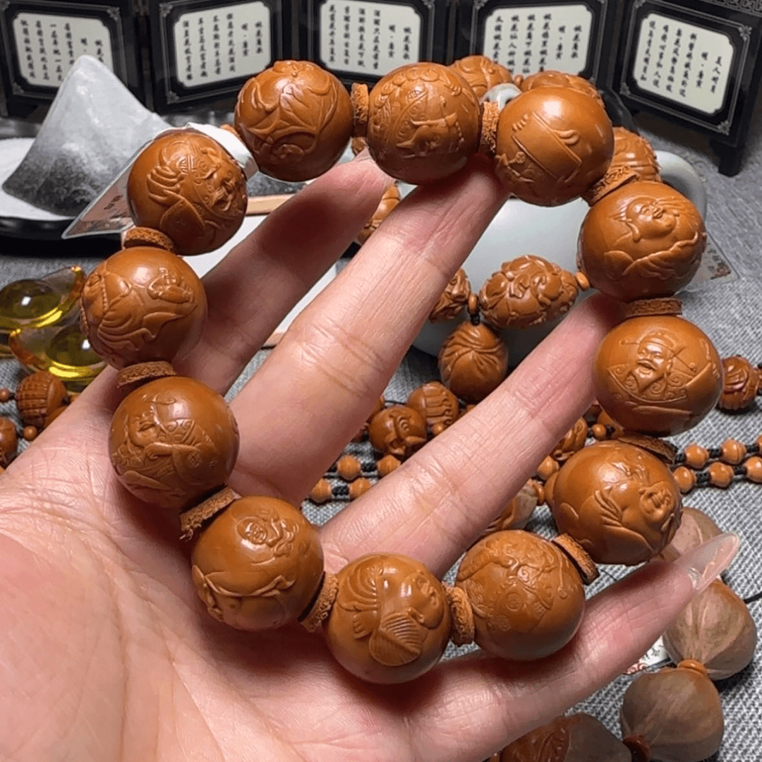 【闪购商品】橄榄核手串正圆财弥