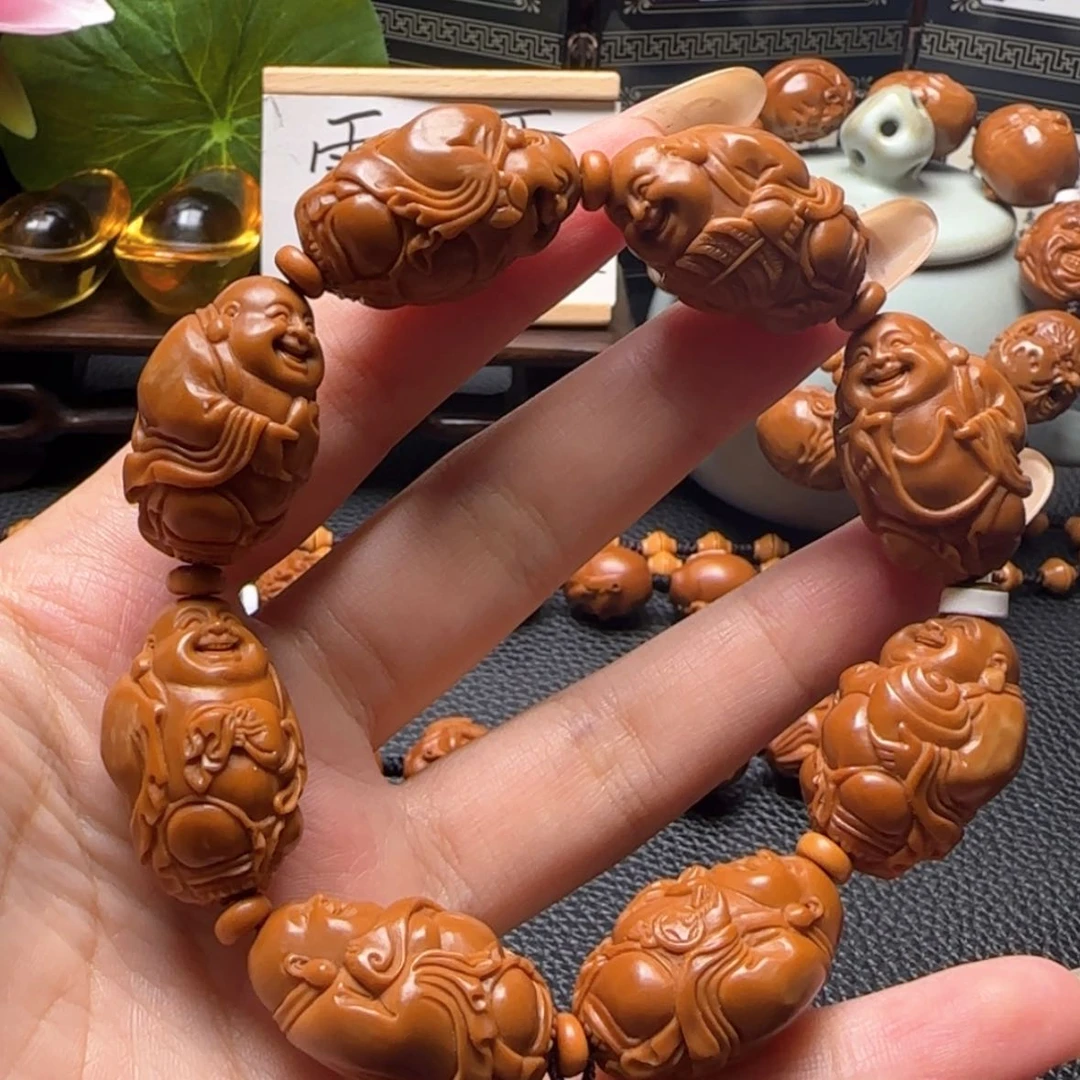 【闪购商品】橄榄核手串八宝弥勒