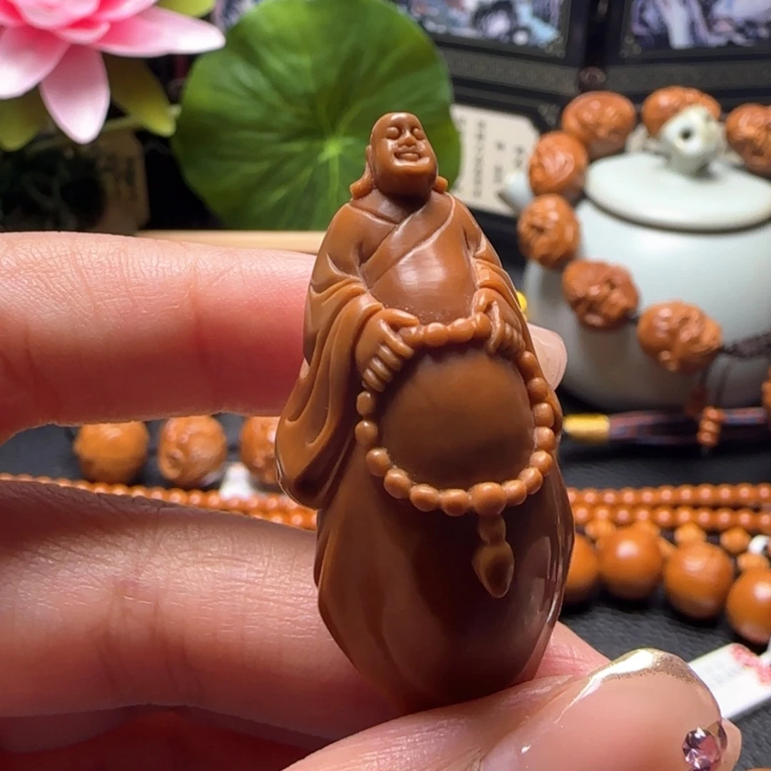 【闪购商品】橄榄核吊坠站立弥勒