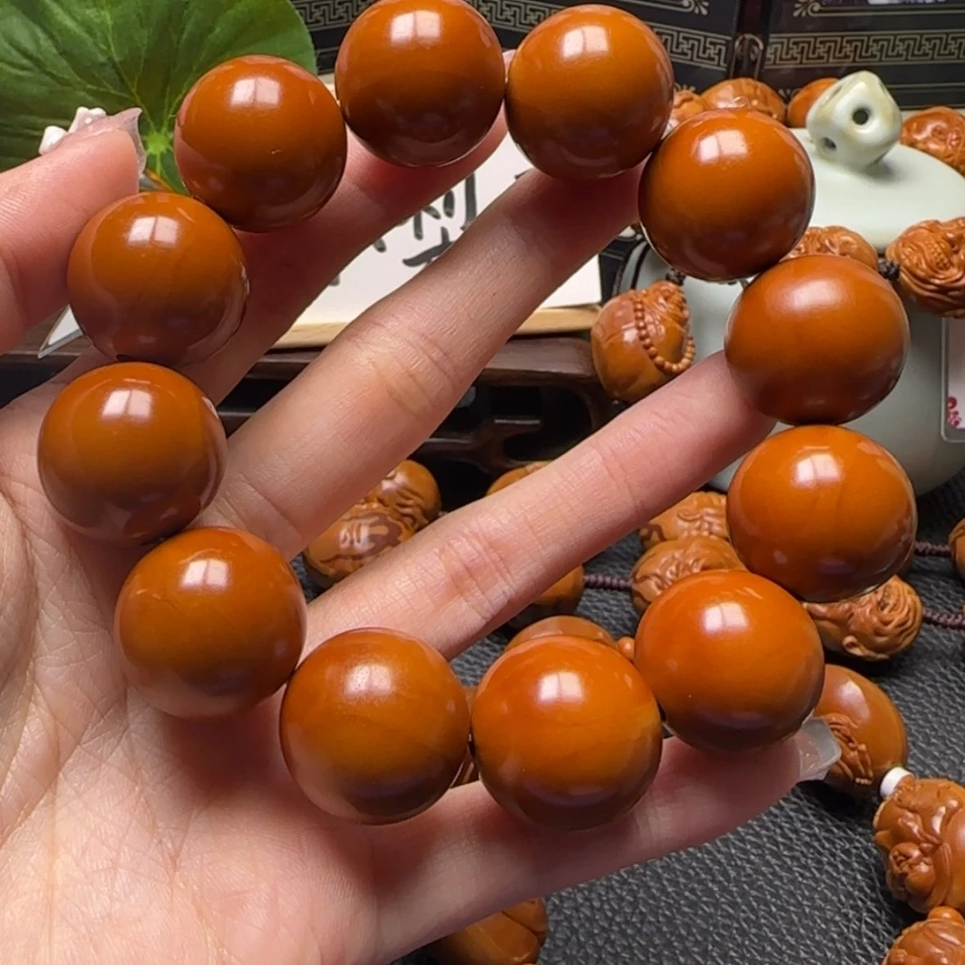 【闪购商品】橄榄核手串正圆光珠