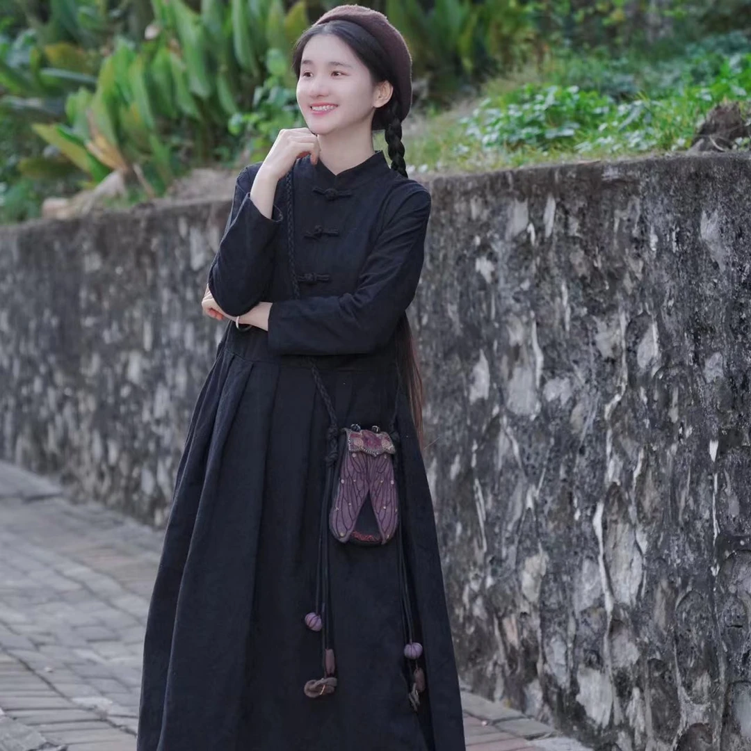 《胭脂扣》提花棉连衣裙/上新福利