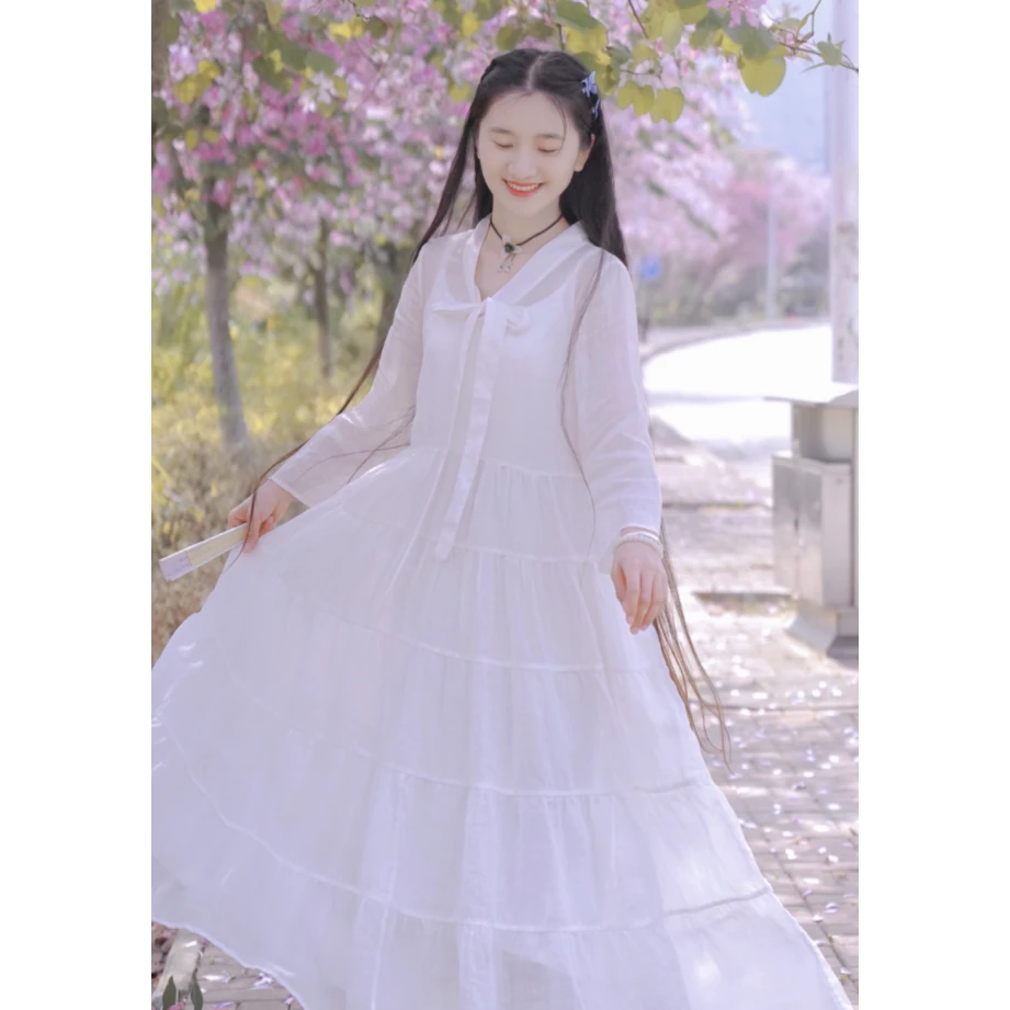 《大长今》苎麻连衣裙/