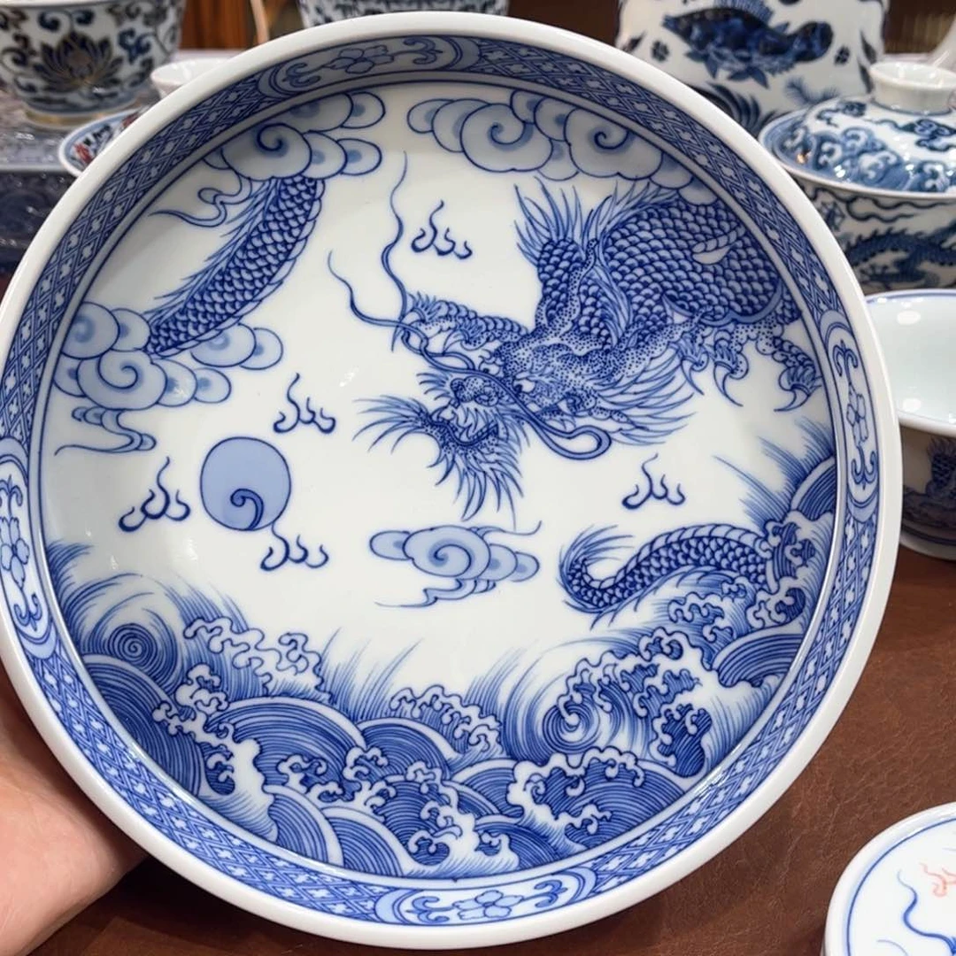 杯御景堂陶瓷手绘青花茶具