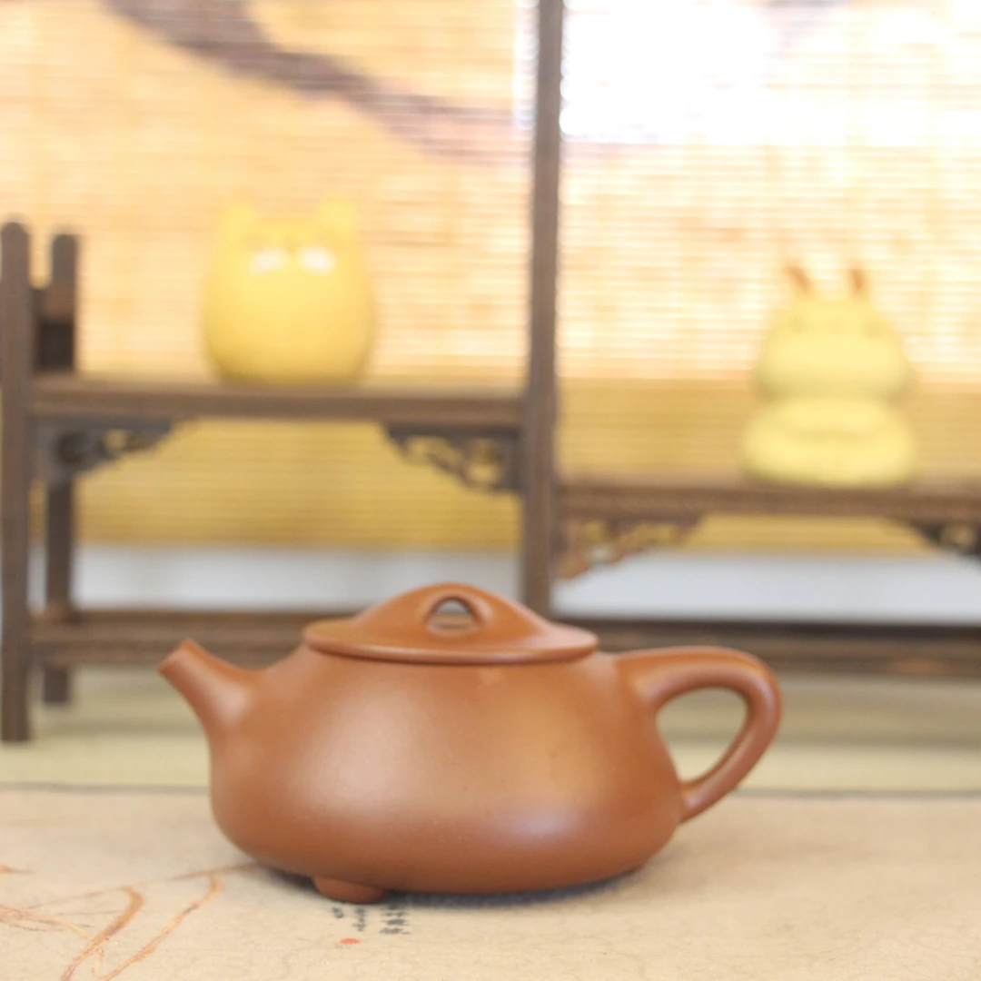 【杨俊英紫砂】石瓢 原矿清水泥 精工半手 宜兴紫砂
