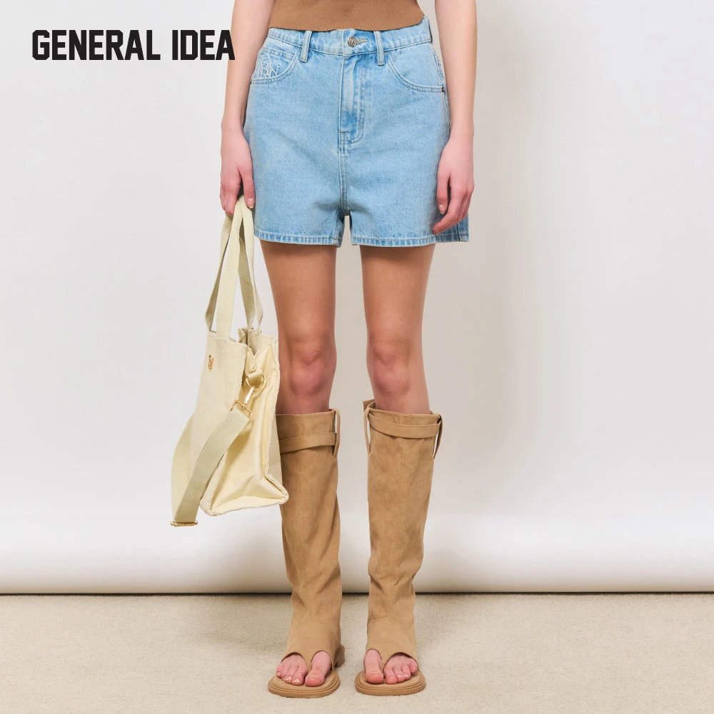 GENERAL IDEA心机高腰棉牛仔短裤2508