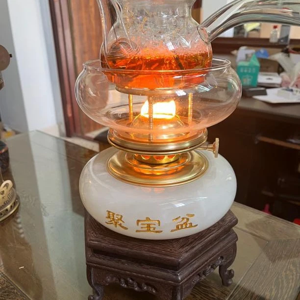 玉石空气灯高度17厘米!煮茶炉