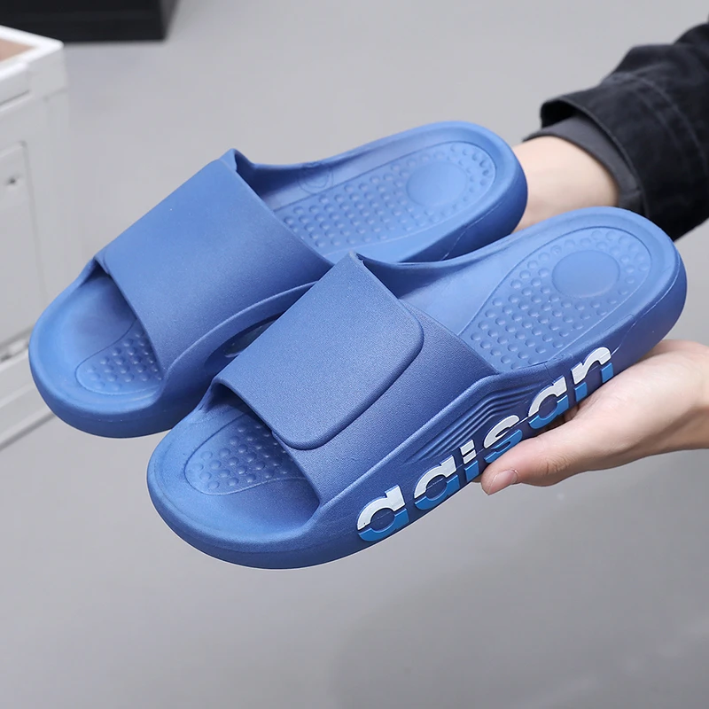 新款男士拖鞋居家室内外穿舒适防滑凉拖鞋时尚厚底透气沙滩拖鞋潮