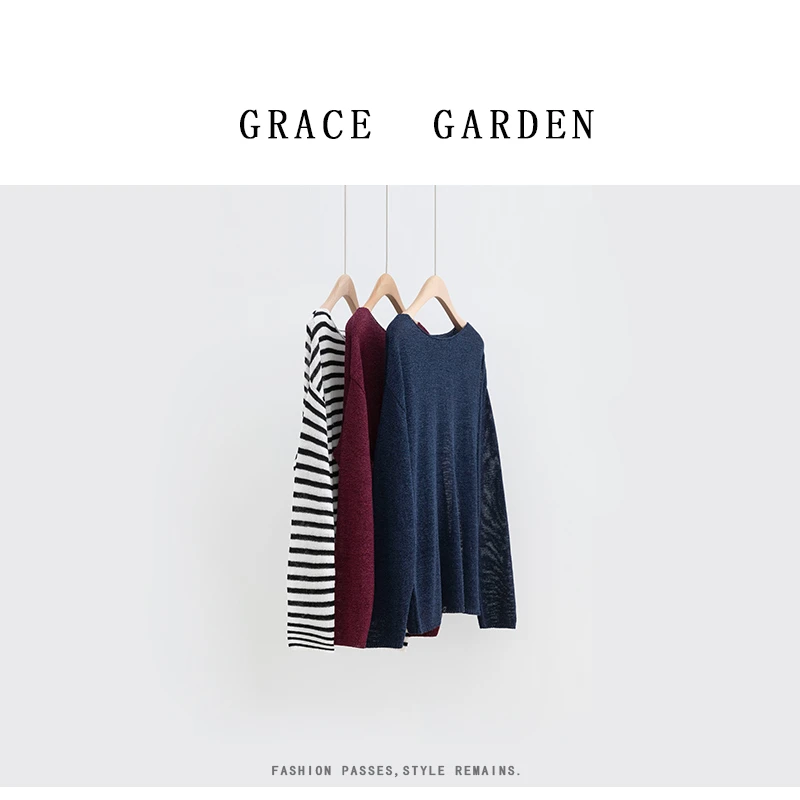 GRACE GARDEN【和纸罩衫！】大领口慵懒宽松和纸纱罩衫ZZS4H0617