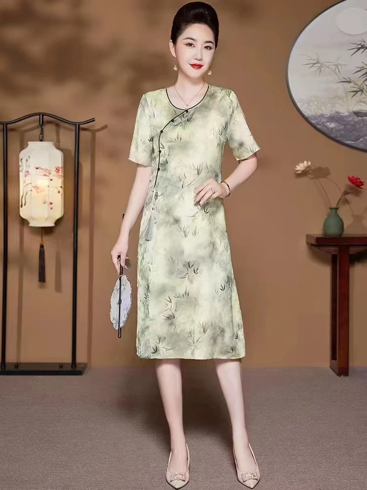 2024国风新款气质时尚百搭连衣裙