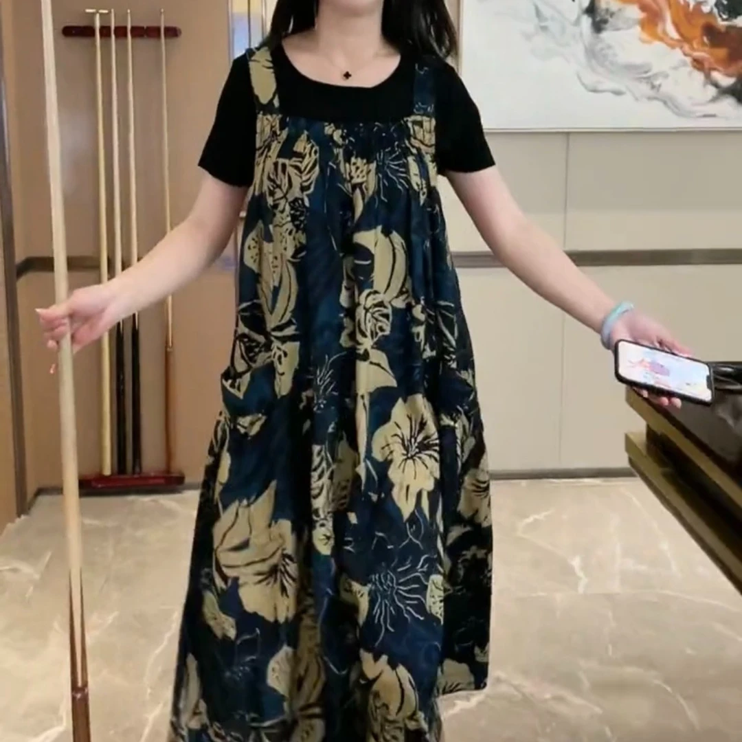 背带裙配T两件套10809#