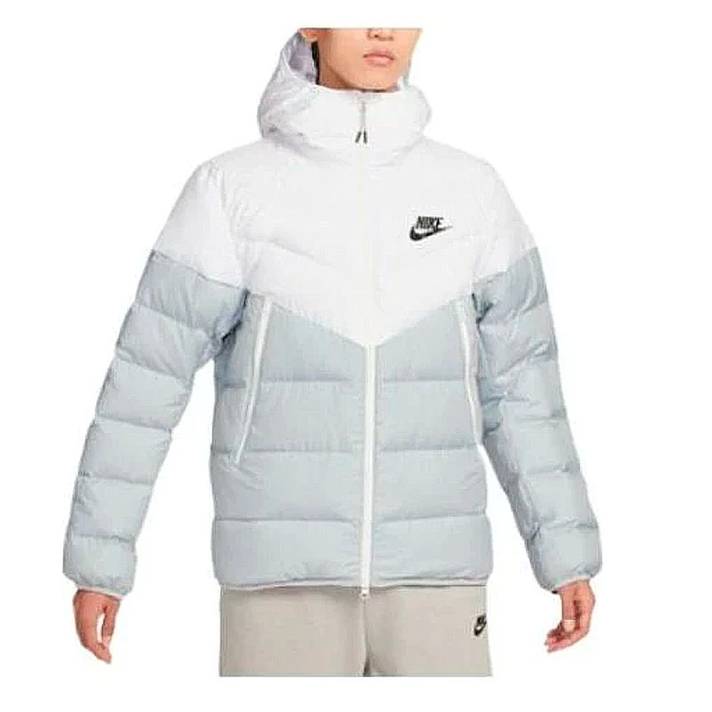 NIKE耐克男子连帽防风训练休闲夹克外套保暖户外羽绒服DV0754-100