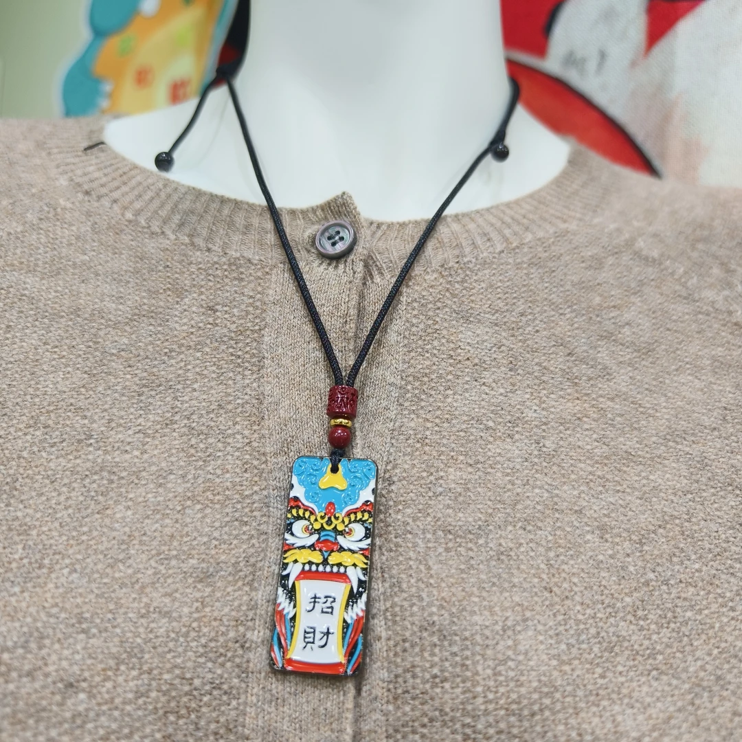 非金属项链 缇娜设计国潮貔貅吊牌