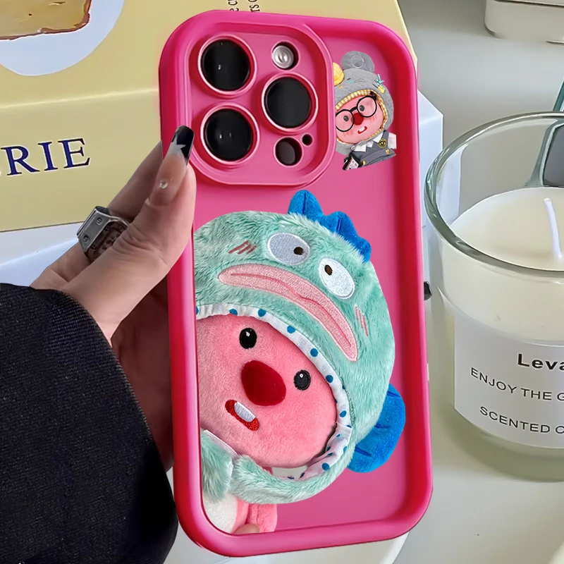 loopy小海狸苹果13手机壳iPhone15/14promax可爱12/11卡通xr软壳8