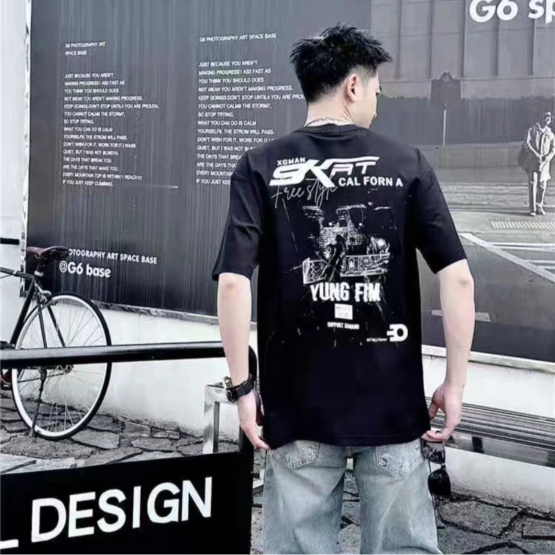 MD设计师原创潮欧微阔短袖T恤（72002）