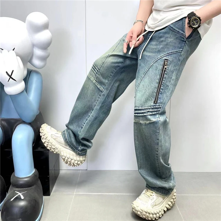 MZ春夏新款/原创韩系直筒牛仔裤（8711）