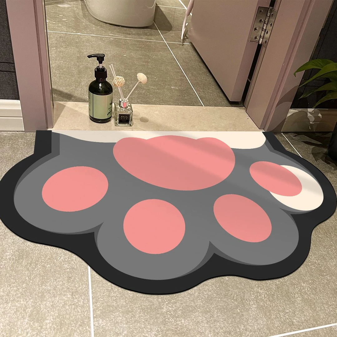 浴室吸水垫硅藻泥软垫防滑卫生间门口地垫速干洗手间浴室进门地毯