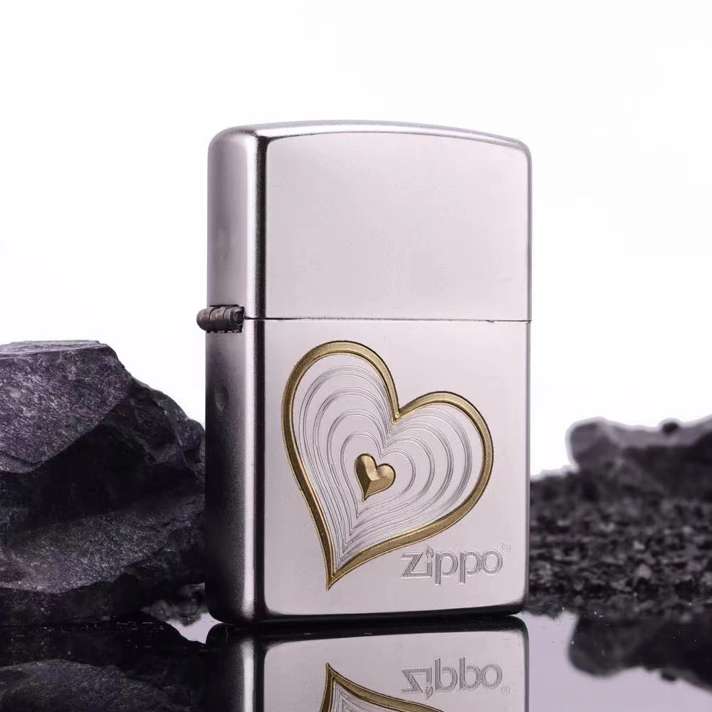 ZIPPO正品打火机 简约防风-缎纱镀铬系列
